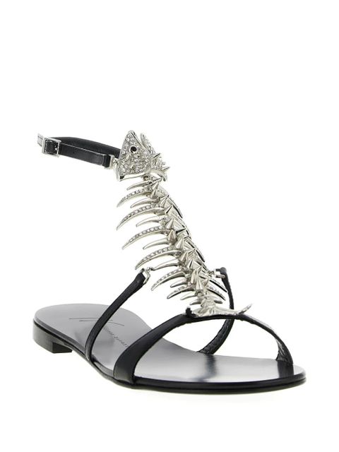 Giuseppe Zanotti metal slim sandals - Black - zdjęcie produktu nr 2