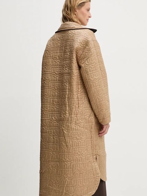 MUNTHE kurtka TILDOS damska kolor czarny przejściowa oversize 243153624343