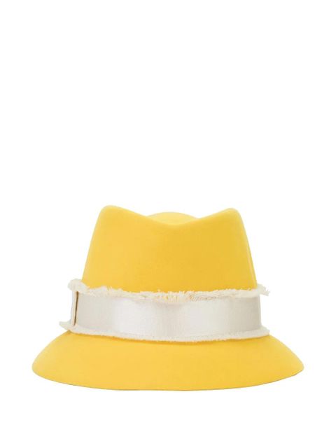 Loro Piana felt fedora hat - Yellow - zdjęcie produktu nr 1