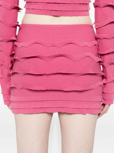 Blumarine ruffled mini skirt - Pink