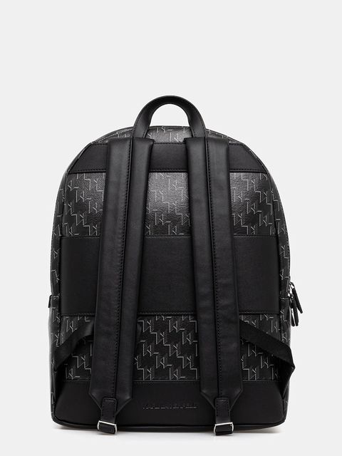 Karl Lagerfeld plecak K/VOYAGE damski kolor czarny duży wzorzysty A1W30188