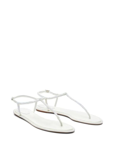 René Caovilla Diana crystal-embellished sandals - White - zdjęcie produktu nr 2