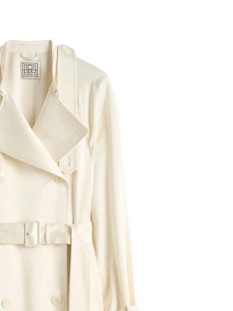 TOTEME belted double-breasted trench coat - Neutrals - zdjęcie produktu nr 2