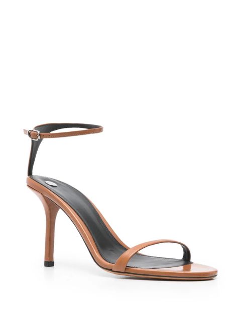 Proenza Schouler 90mm ankle-strap leather sandals - Brown