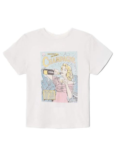 RE/DONE graphic-print T-shirt - White - zdjęcie produktu nr 2