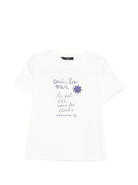 Weekend Max Mara Wkdpantera graphic-print T-shirt - White - zdjęcie produktu nr 1