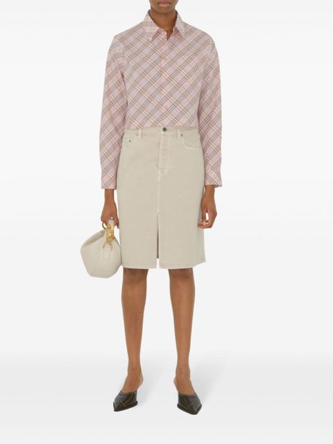 Burberry Vintage Check cropped shirt - Pink