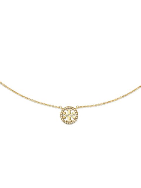 Tory Burch crystal-embellished necklace - Gold - zdjęcie produktu nr 2