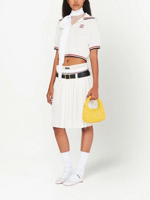 Miu Miu mini Wander matelassé shoulder bag - Yellow - zdjęcie produktu nr 2