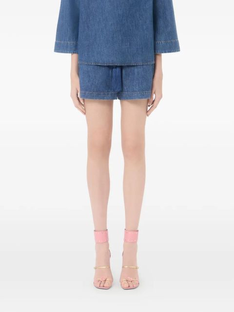 Valentino Garavani denim chambray shorts - Blue - zdjęcie produktu nr 2