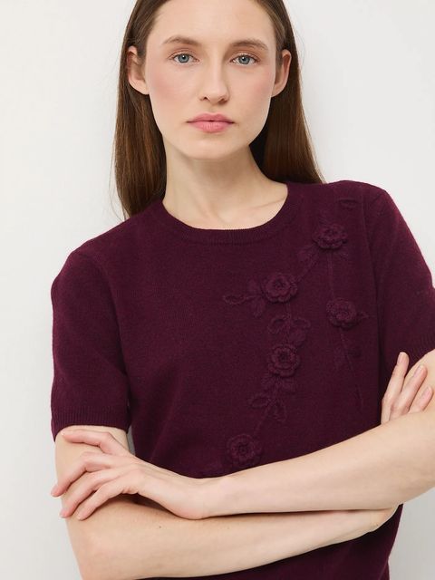 Medicine t-shirt damski kolor bordowy