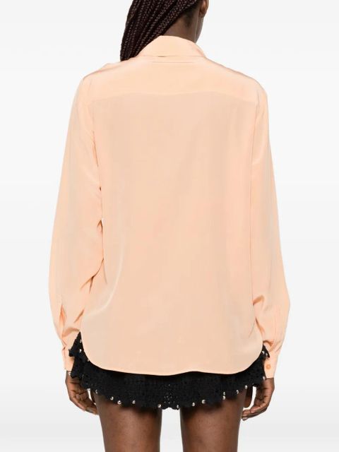 Missoni concealed-fastening long-sleeve blouse - Orange