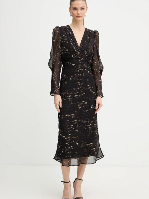 Morgan sukienka kolor czarny maxi prosta ROOD.F - zdjęcie produktu nr 1