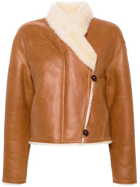 ISABEL MARANT Eriana reversible leather jacket - Brown - zdjęcie produktu nr 1