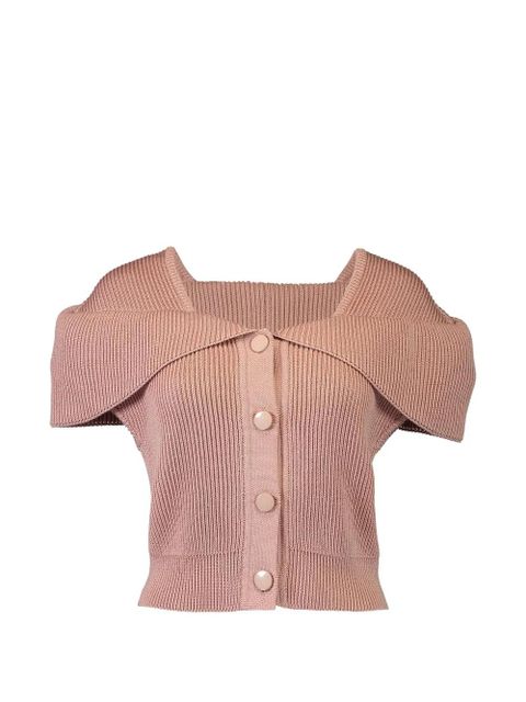 Chloé foldover-collar button-up top - Pink - zdjęcie produktu nr 1