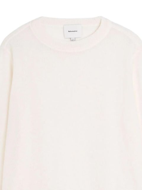Reformation long-sleeve crew-neck sweater - Neutrals - zdjęcie produktu nr 2