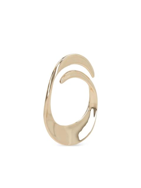 Self-Portrait Swirl earrings - Gold