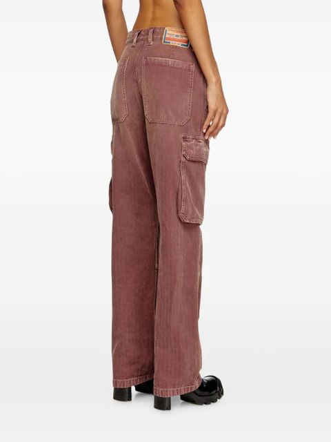 Diesel D-Pot cargo-pockets straight-leg jeans - Red