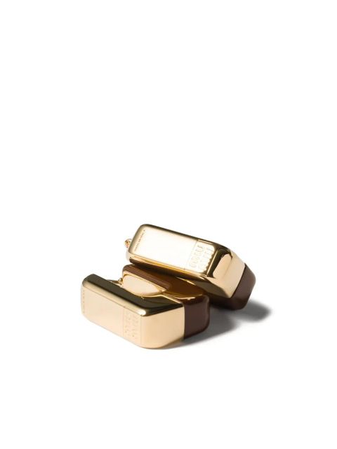 Miu Miu colourblock earrings - Gold - zdjęcie produktu nr 2