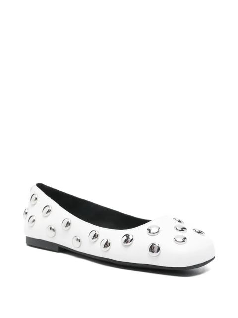 Michael Kors Matilda studded leather ballet flats - White - zdjęcie produktu nr 2