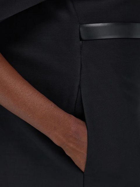 Ferragamo shawl-collar belted midi dress - Black