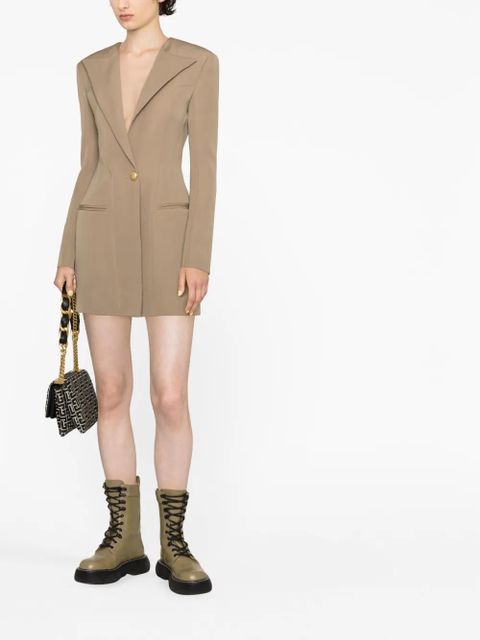 Balmain single-breasted blazer dress - Brown - zdjęcie produktu nr 2