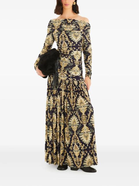 FARM Rio arabesque off-shoulder maxi dress - Black - zdjęcie produktu nr 2