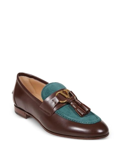Valentino Garavani Vaniteux tassel-detail leather loafers - Brown