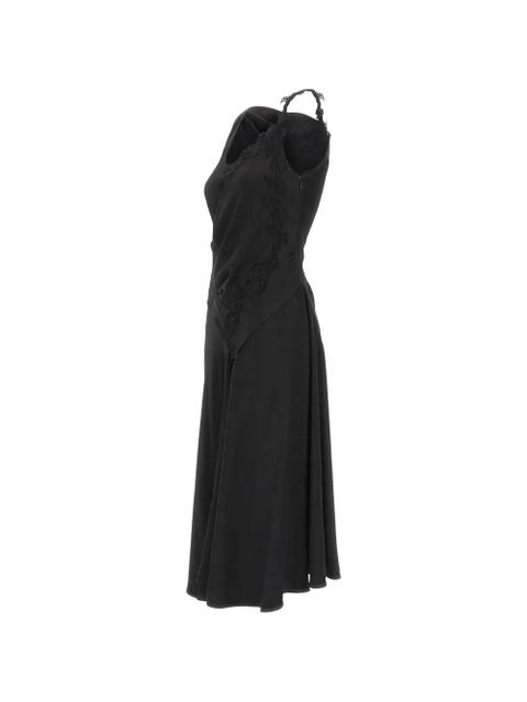 Victoria Beckham lace-detail asymmetric dress - Black - zdjęcie produktu nr 2