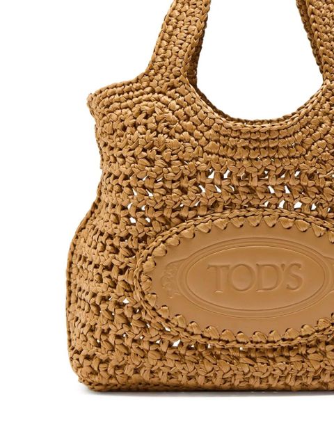 Tod's woven raffia shoulder bag - Neutrals - zdjęcie produktu nr 2