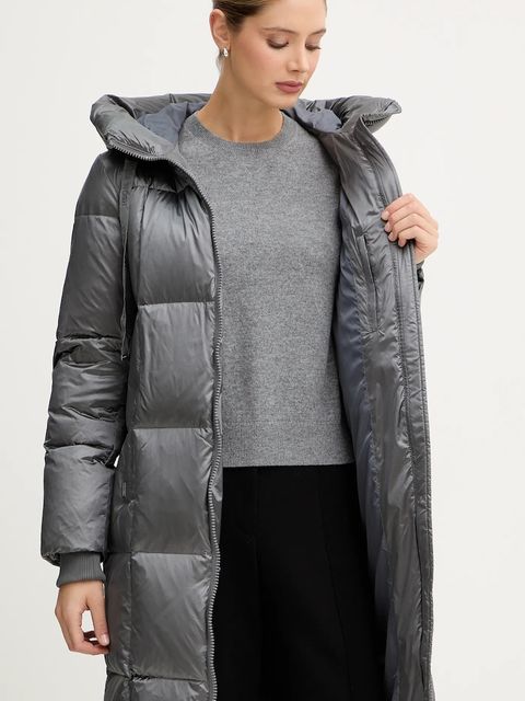 Mos Mosh kurtka puchowa damska kolor szary zimowa