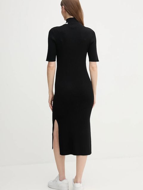 Dkny sukienka kolor czarny midi dopasowana DJ5R0751 - zdjęcie produktu nr 2