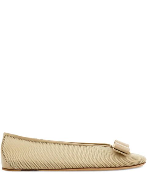 Ferragamo Vara mesh ballet flats - Neutrals - zdjęcie produktu nr 1