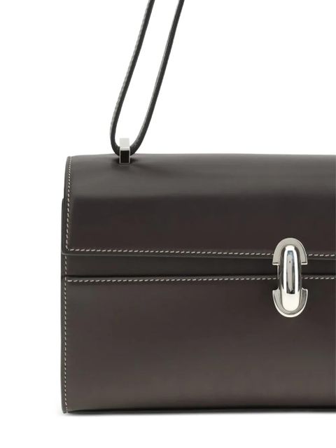Savette Shoulder calf leather bag - Brown
