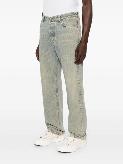 Diesel faded-effect straight-leg jeans - Blue