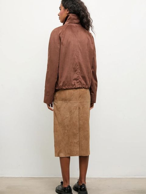 Answear.LAB kurtka kolor brązowy przejściowa - zdjęcie produktu nr 2