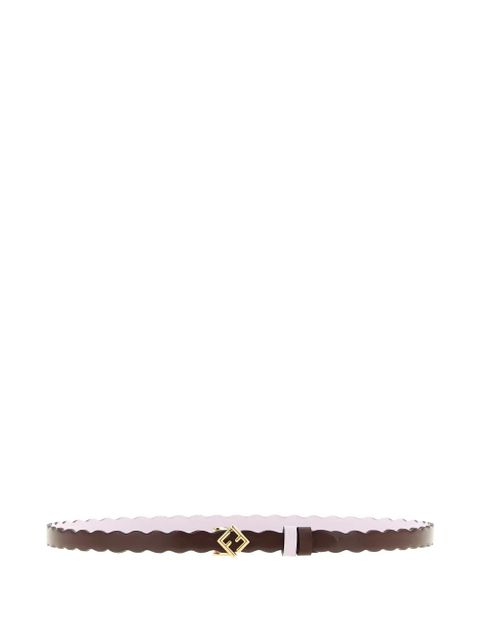 FENDI FF Diamonds reversible leather belt - Brown - zdjęcie produktu nr 1