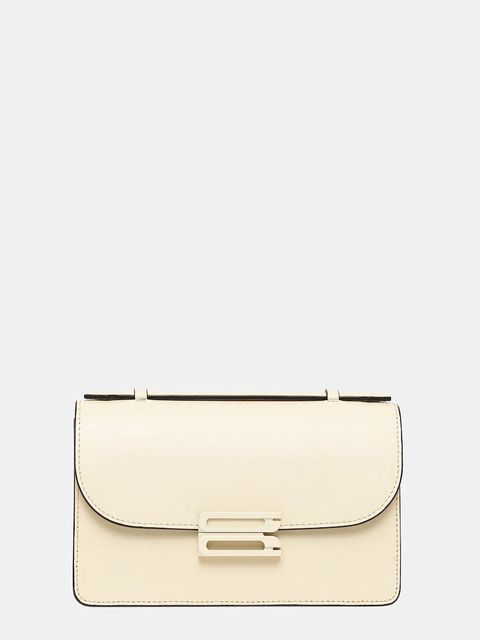 Victoria Beckham torebka skórzana kolor beżowy B325AAC006641A - zdjęcie produktu nr 1