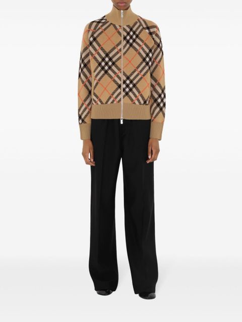 Burberry check-pattern cardigan - Neutrals - zdjęcie produktu nr 2