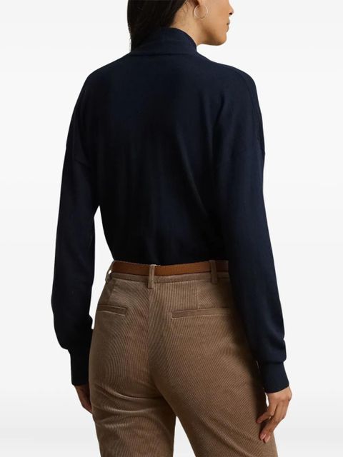 Lauren Ralph Lauren wrap cotton knitwear - Blue