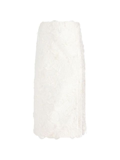 Proenza Schouler Dalma floral-jacquard skirt - White - zdjęcie produktu nr 1