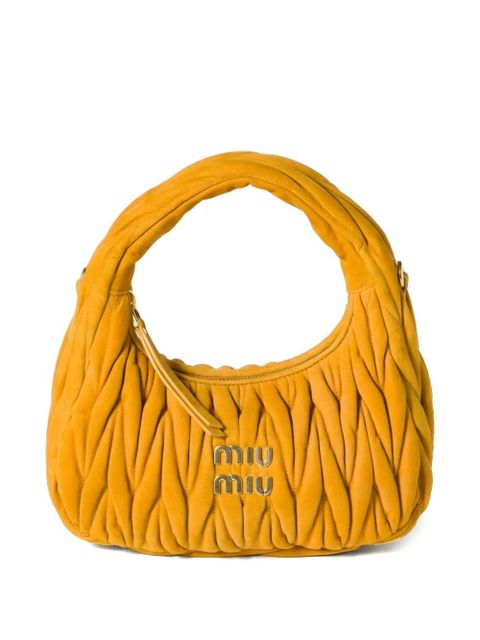 Miu Miu Wander matelassé tote bag - Yellow - zdjęcie produktu nr 1