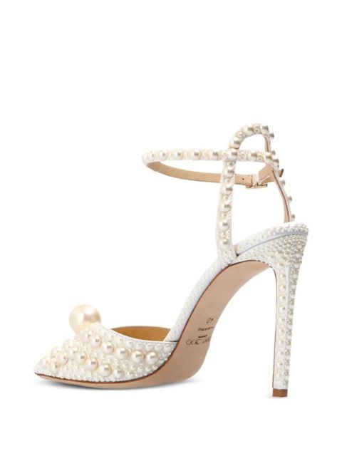 Jimmy Choo Sacora peep-toe sandals - White