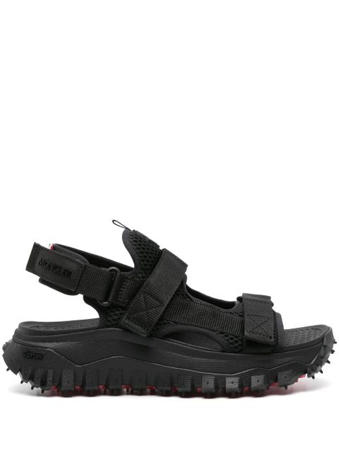 Moncler Vela logo-patch sandals - Black - zdjęcie produktu nr 1