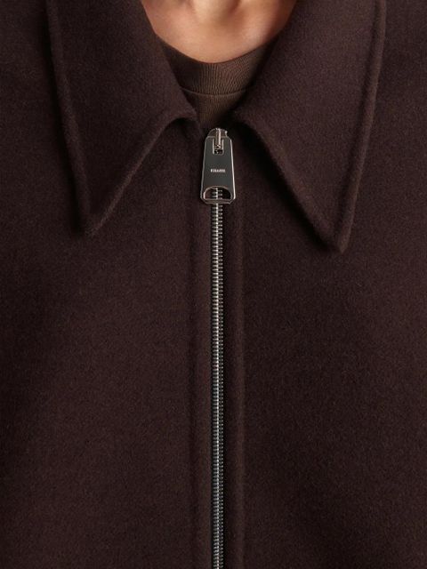 KHAITE Odin zipped-wool jacket - Brown