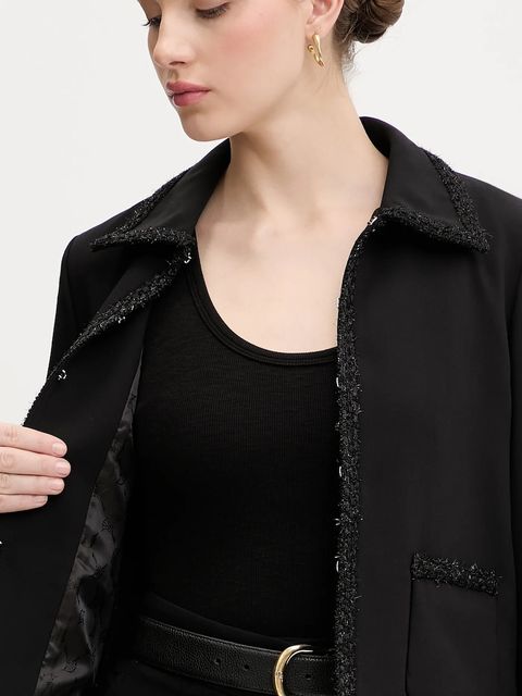 Joop! marynarka kolor czarny jednorzędowa gładka 30100109