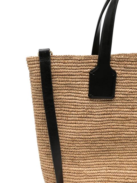 DRAGON DIFFUSION Sacha woven tote bag - Neutrals