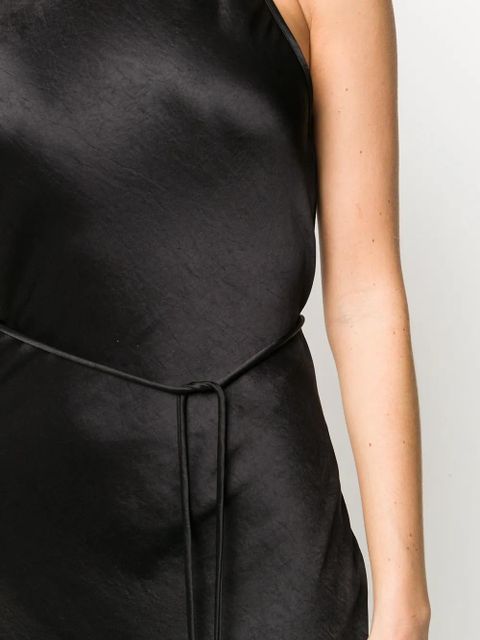 Nanushka Narita laced back slip dress - Black