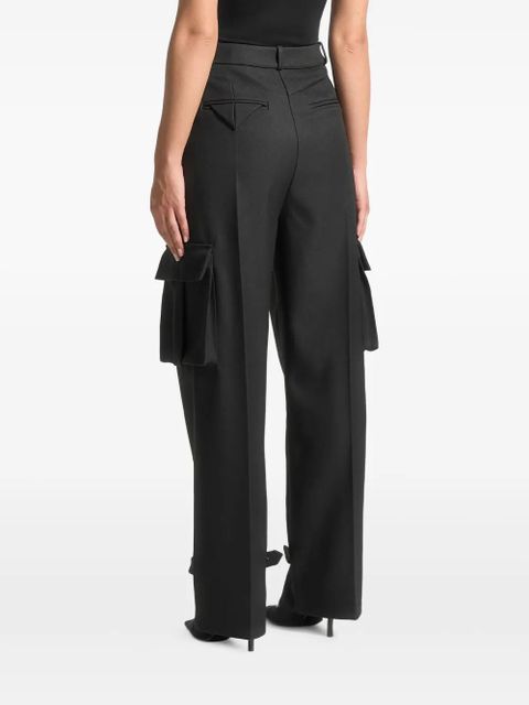 Manière De Voir Danielle pleated cargo trousers - Black