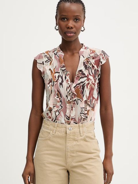 Marella bluzka z falbanką damska z wiskozy UGOLA - zdjęcie produktu nr 2